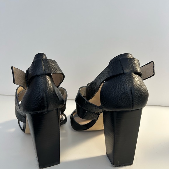 Michael Kors Black Leather Heels - Picture 3 of 5